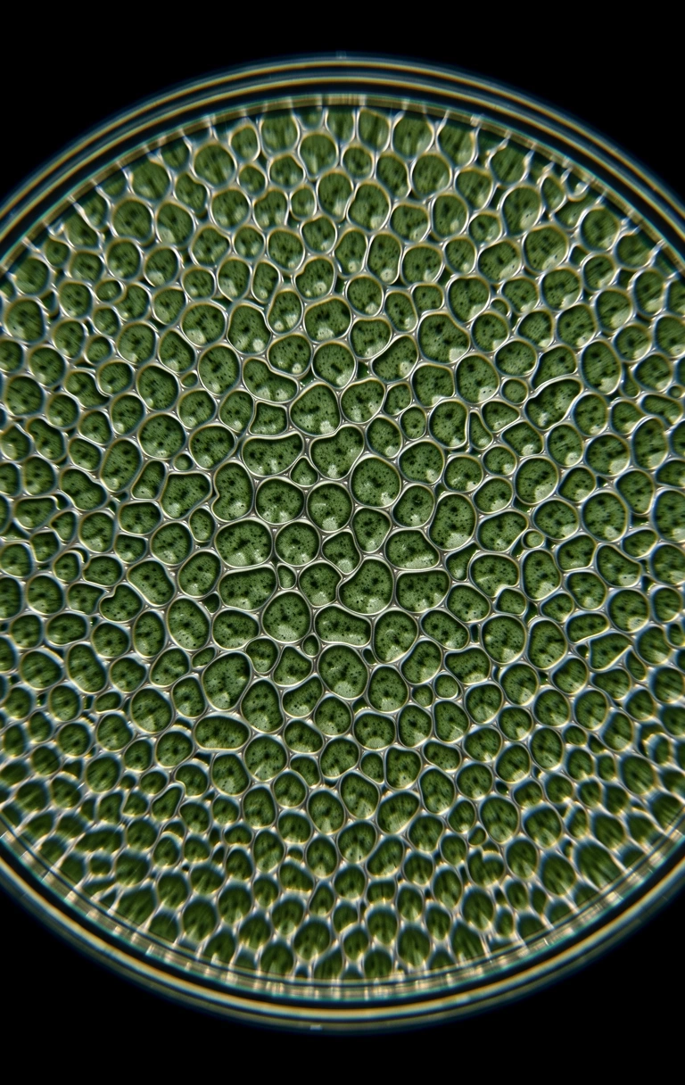 Refracted botanical cellular structures